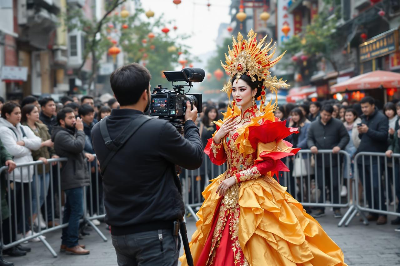 现场直击:某剧组外景拍摄引围观,女主造型惊艳路人狂拍照 - 88吃瓜 现场直击:某剧组外景拍摄引围观,女主造型惊艳路人狂拍照 - 88吃瓜
