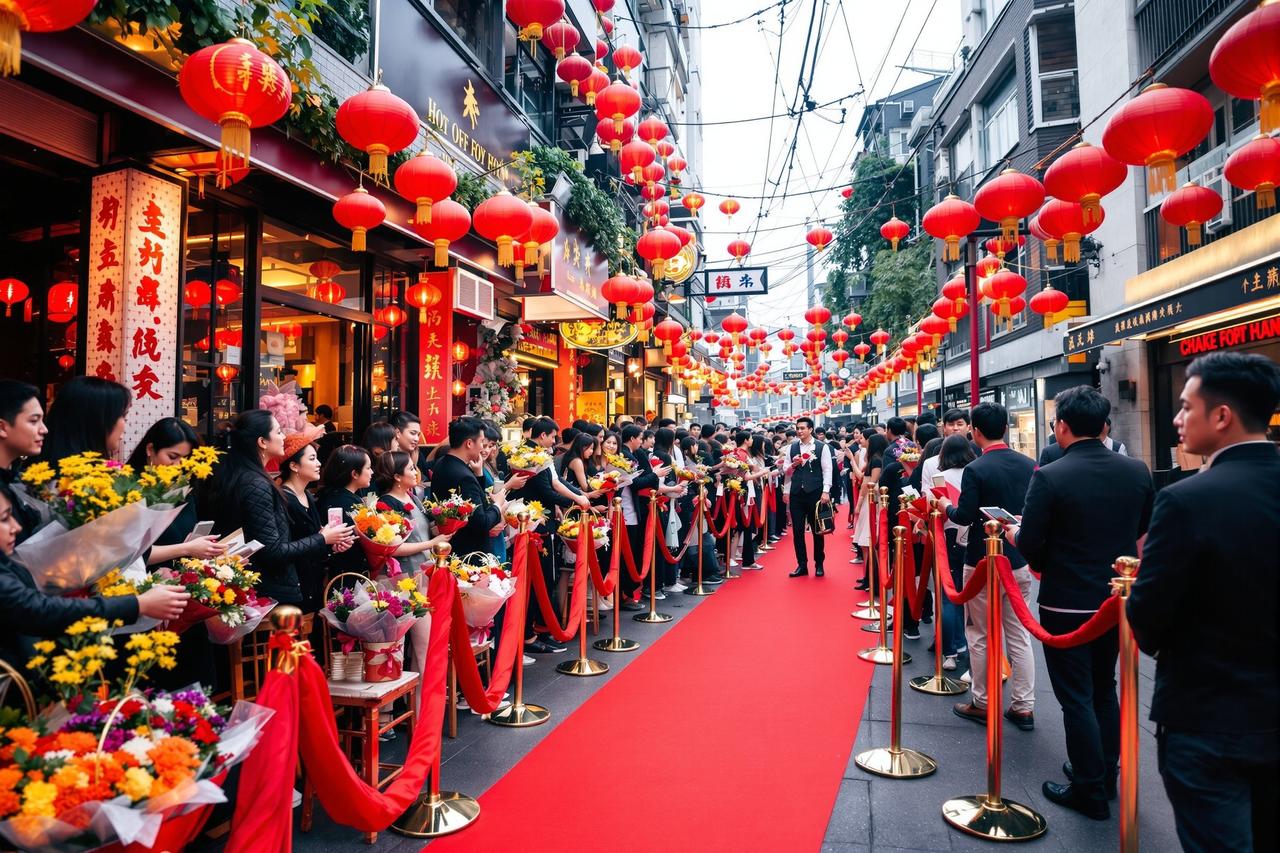 现场直击:某明星火锅店开业现场,粉丝凌晨三点开始排队 - 88吃瓜 现场直击:某明星火锅店开业现场,粉丝凌晨三点开始排队 - 88吃瓜